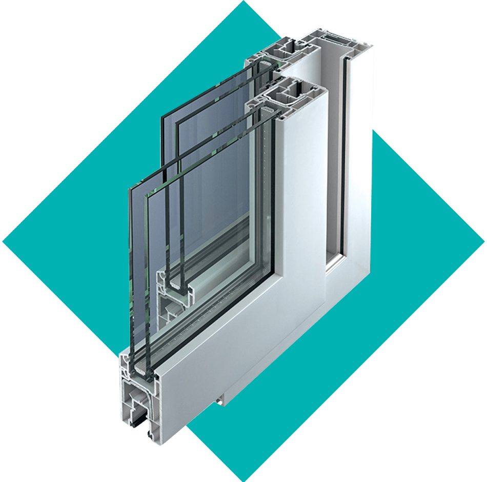 Baie vitrée PVC sur mesure