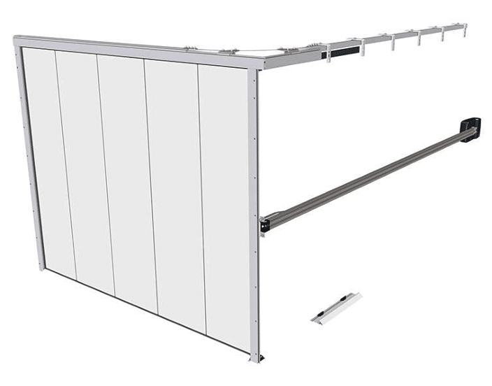 porte de garage à déplacement latéral