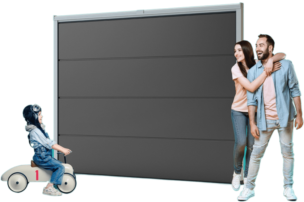 Porte de garage sectionnelle sur mesure